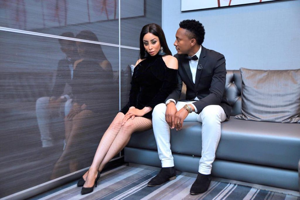 Khanyi Mbau with boyfriend