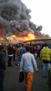 Lusaka City Market Fire