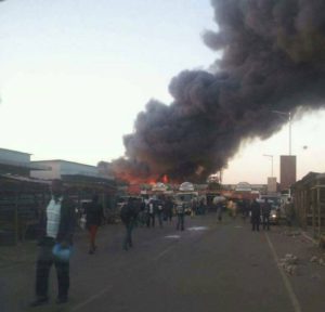 Lusaka City Market Fire