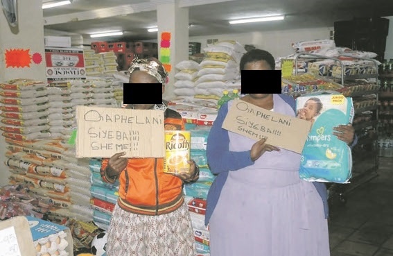 2 Women Caught Shoplifting SHAMED