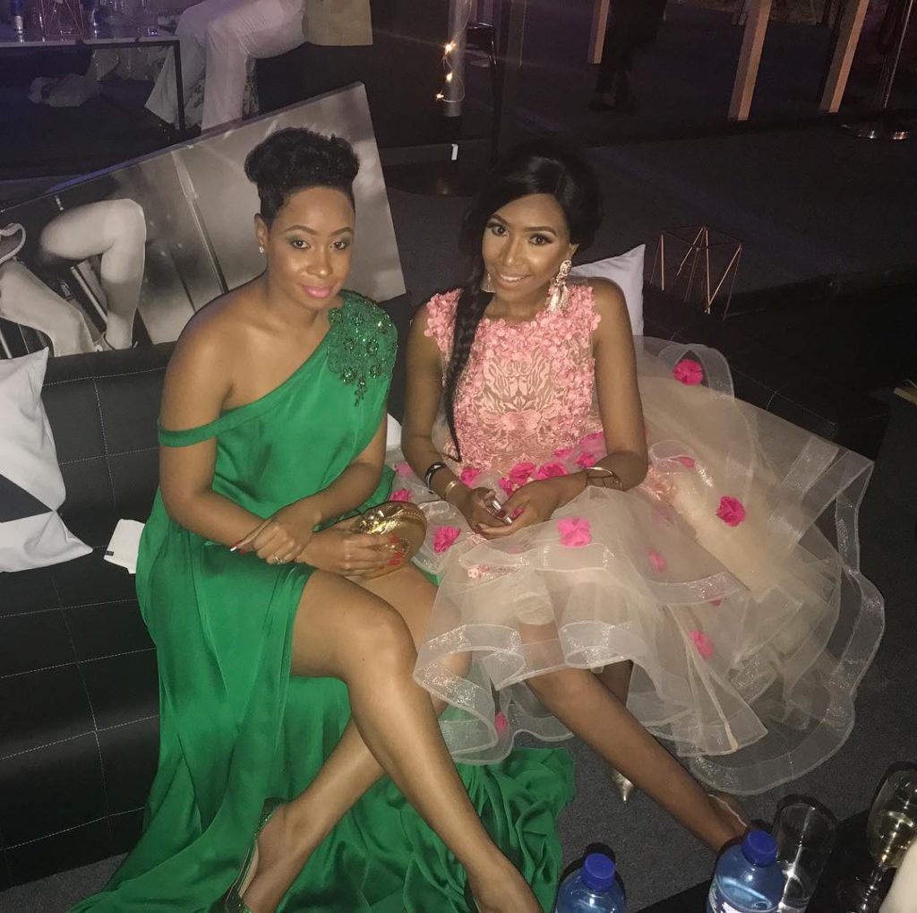 Pokello and Blue Mbombo at Durban July