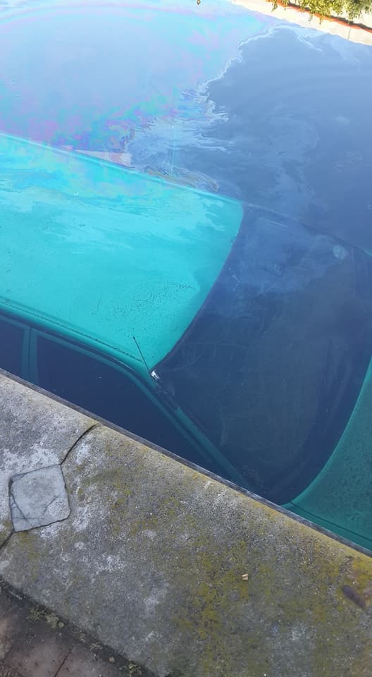 Car in Pool