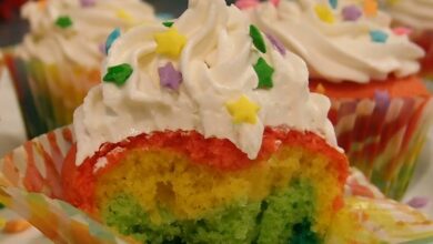 Rainbow Cupcakes recipe