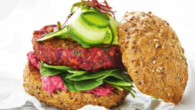 Beet and bean burger recipe