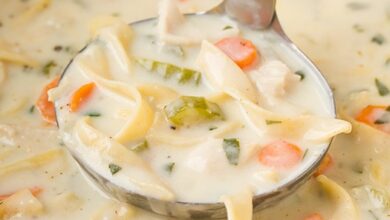 Creamy chicken pasta soup recipe