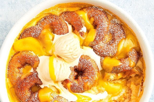 Lemon custard doughnut pudding recipe