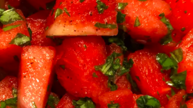 Watermelon Basil Salad recipe