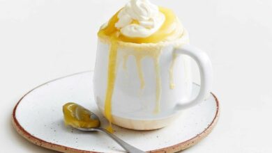 Golden syrup microwave mug cake recipe