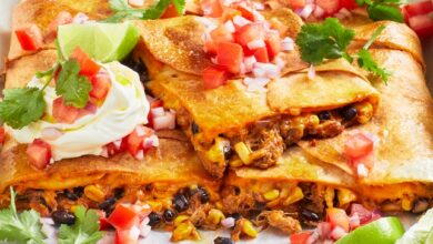 Quesadilla tray bake recipe