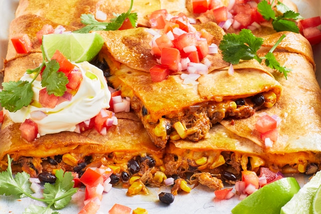 Quesadilla tray bake recipe